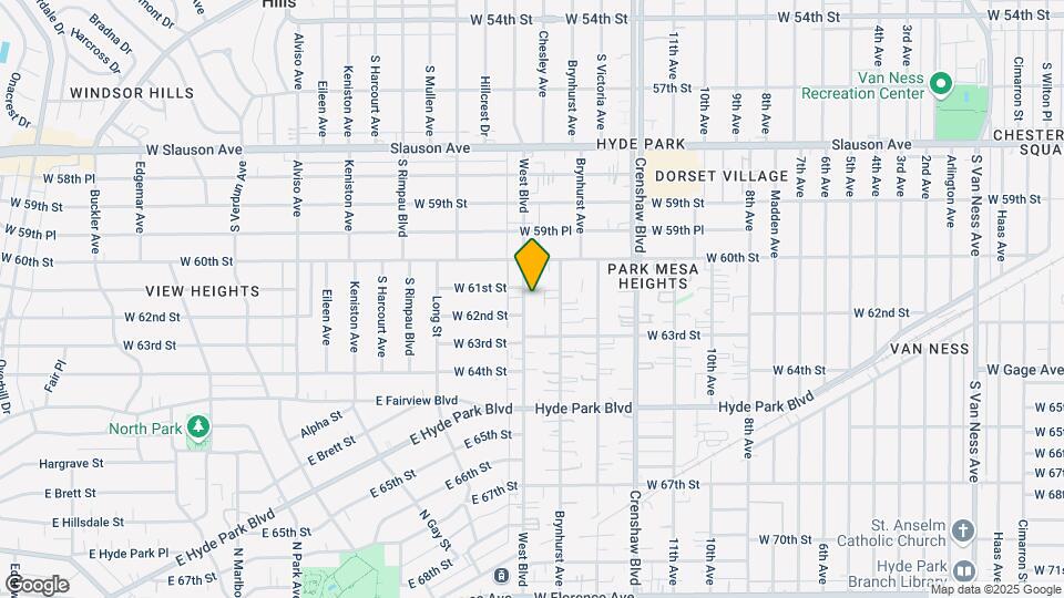 6110 West Blvd Map and Location Details