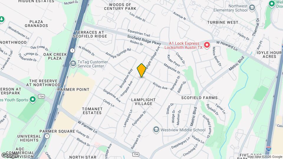 13009 Lamplight Village Ave Map and Location Details