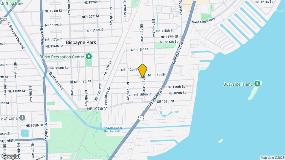 1297 NE 110th Ter Map and Location Details