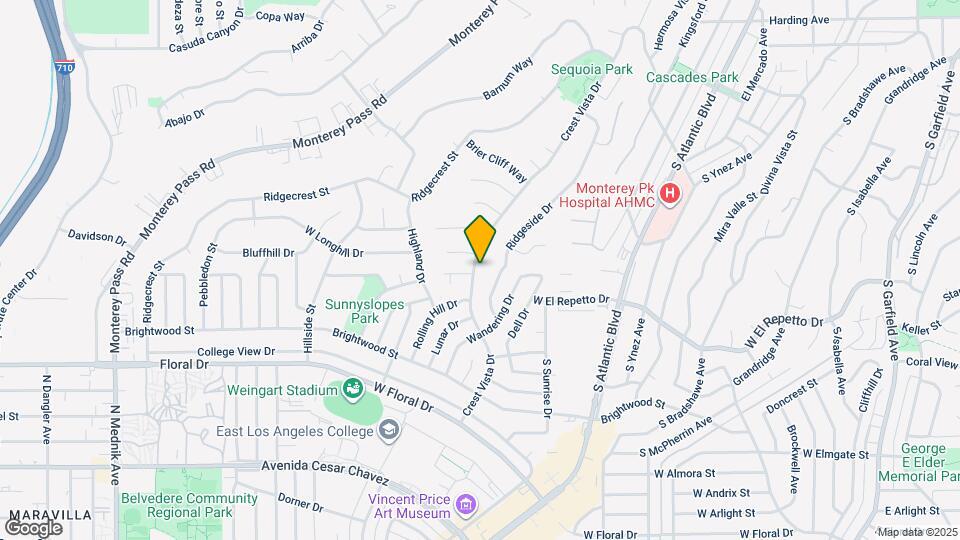 1220 Crest Vista Dr Map and Location Details