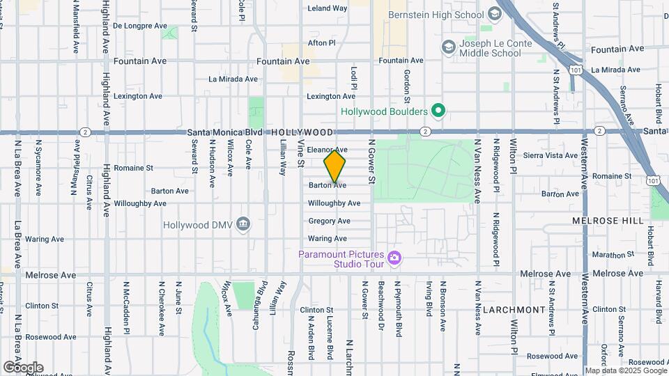 917 N El Centro Ave Map and Location Details