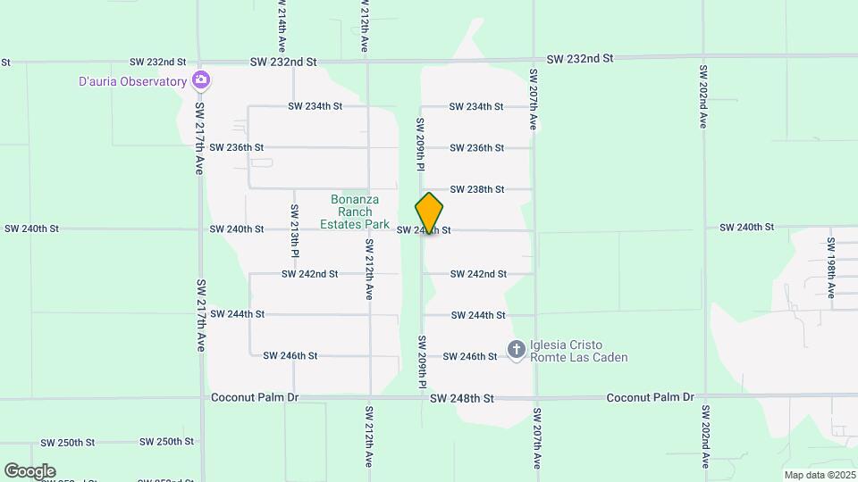 20890 SW 240th St Mapa y Detalles de la Ubicación
