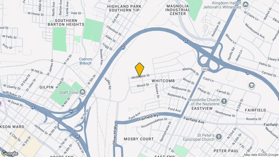 1913 Whitcomb St Map and Location Details