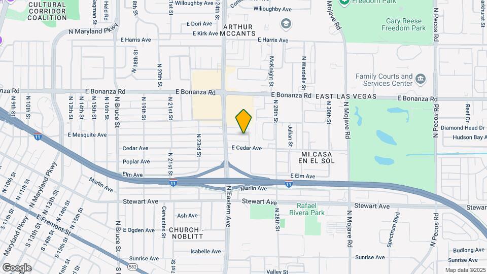 2612 E Mesquite Ave Map and Location Details