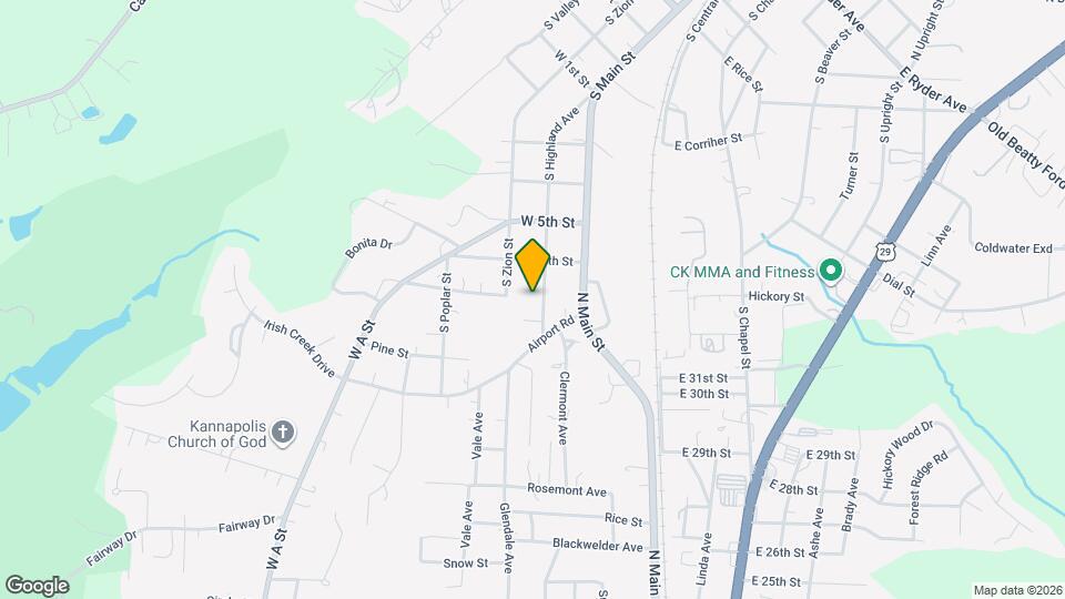 1200 S Highland Ave Mapa y Detalles de la Ubicación