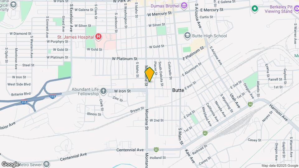 722 S Montana St Map and Location Details