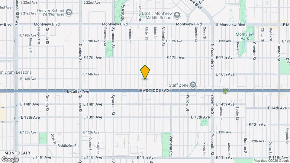 1553 Ulster St Map and Location Details