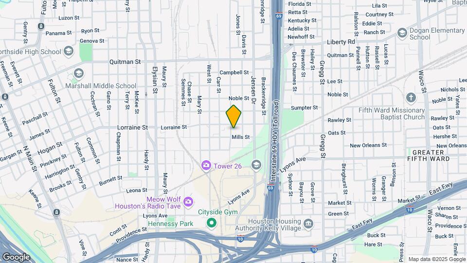1812 Stevens St Map and Location Details
