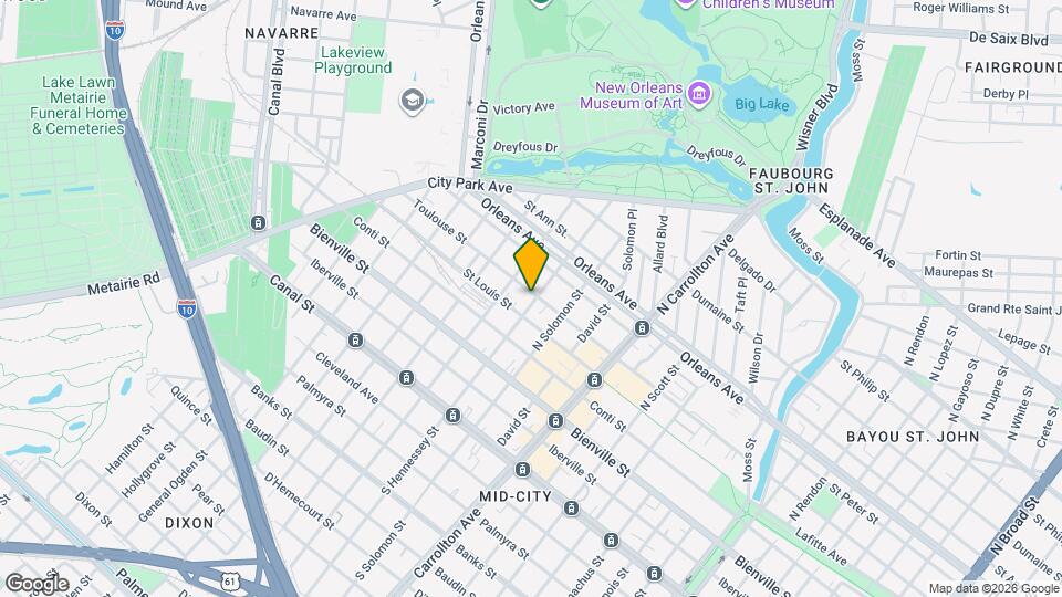 525 N Hennessey St Map and Location Details