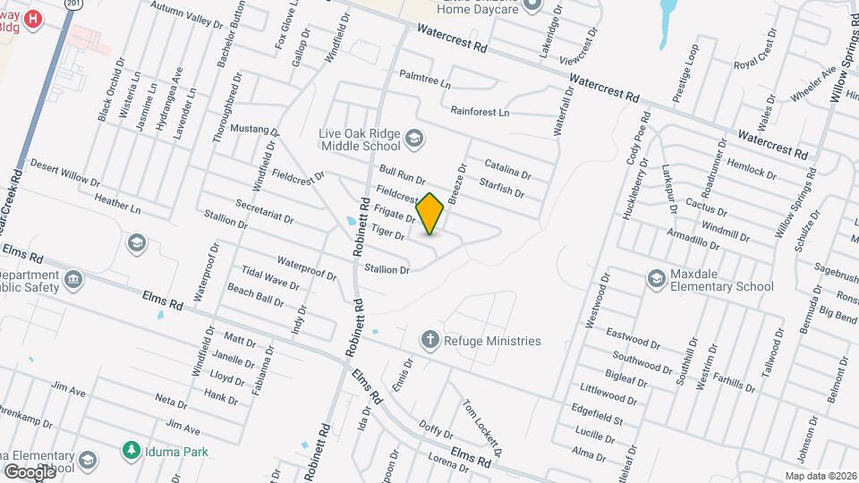 3805 Tiger Dr Map and Location Details