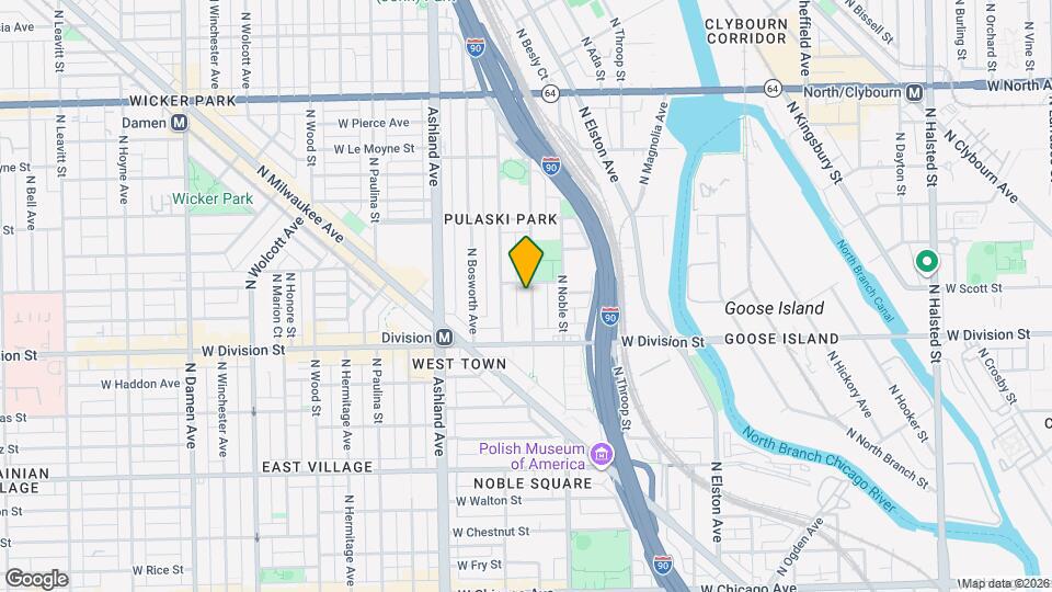 1246 N Cleaver St Map and Location Details