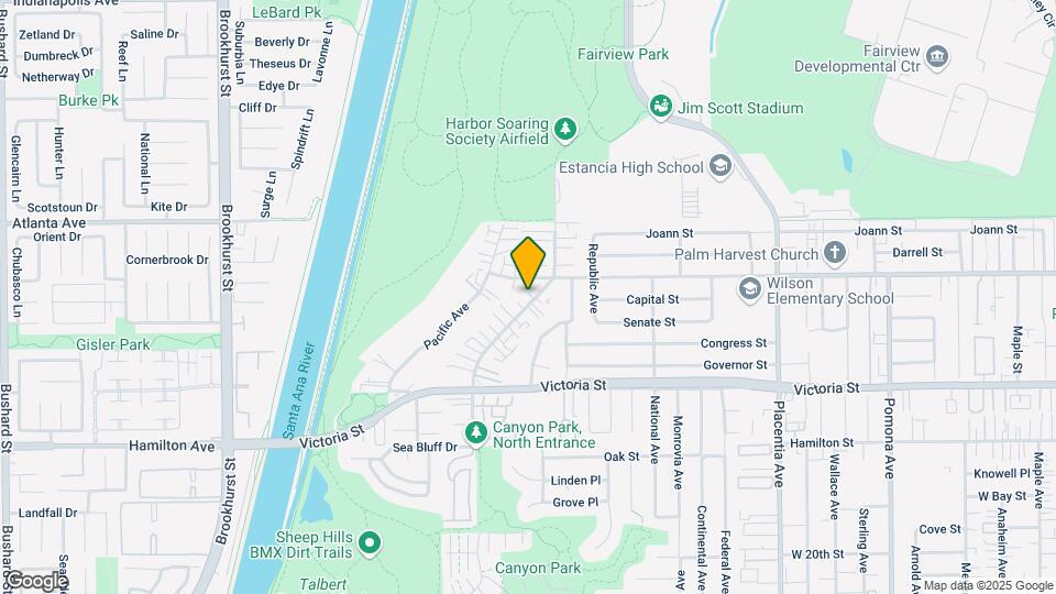 2233 Canyon Dr Map and Location Details