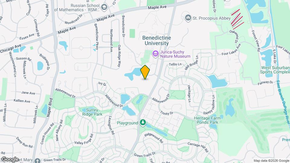 2260 Abbeywood Dr Map and Location Details