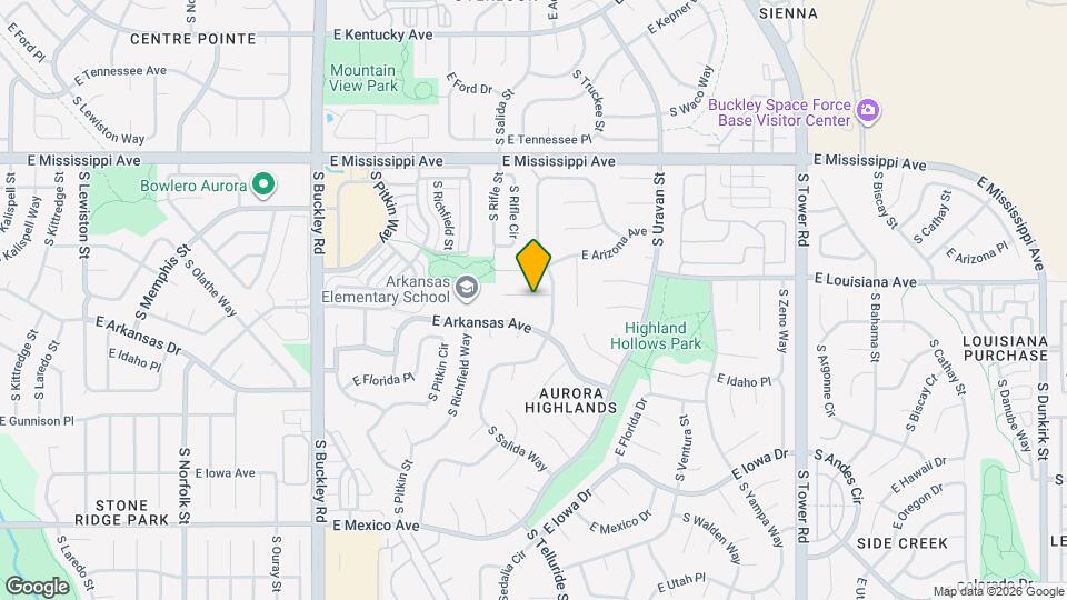 17474 E Louisiana Ave Map and Location Details