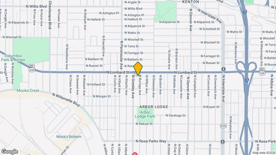 7405 N Burrage Ave Map and Location Details