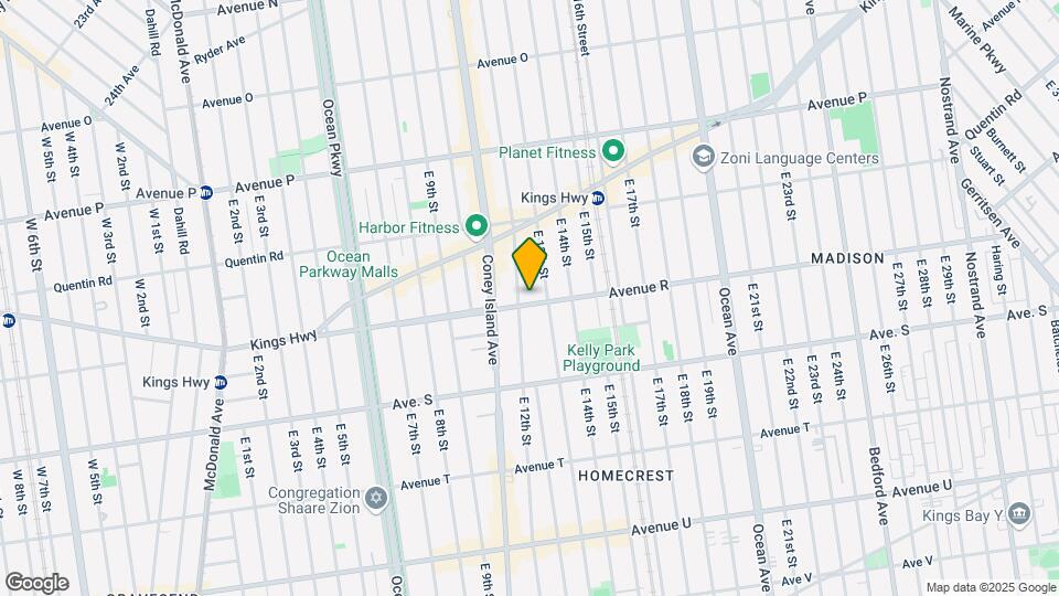 1205 Avenue R Map and Location Details