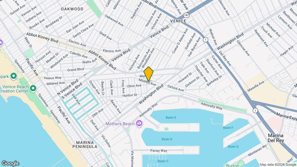 688 Mildred Ave Map and Location Details