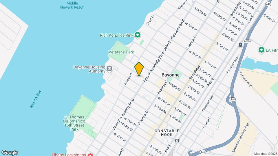 126 W 25th St Map and Location Details