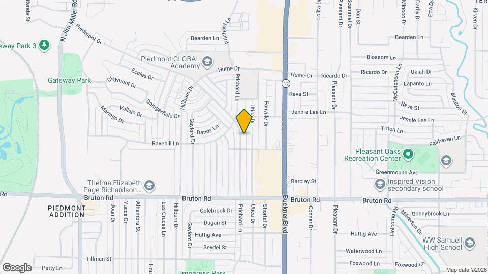 2324 Prichard Ln Mapa y Detalles de la Ubicación