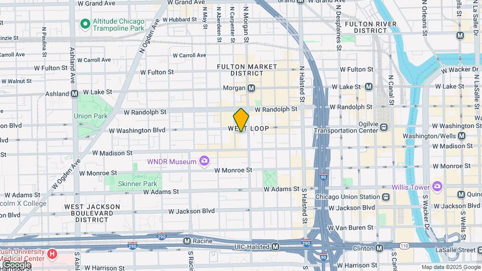 1017 W Washington Blvd Map and Location Details