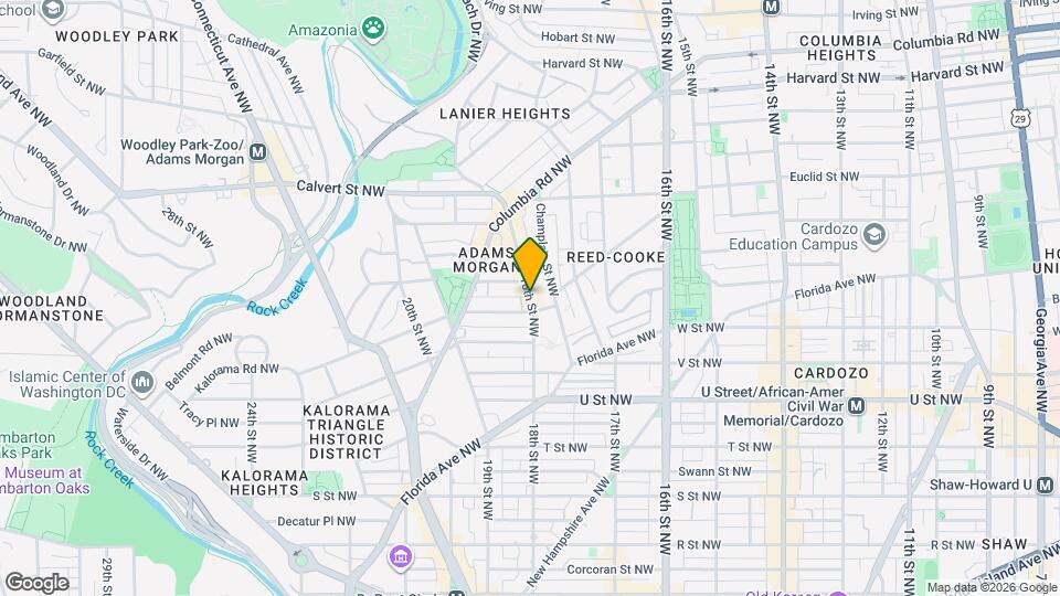 57U 18th St NW Map and Location Details