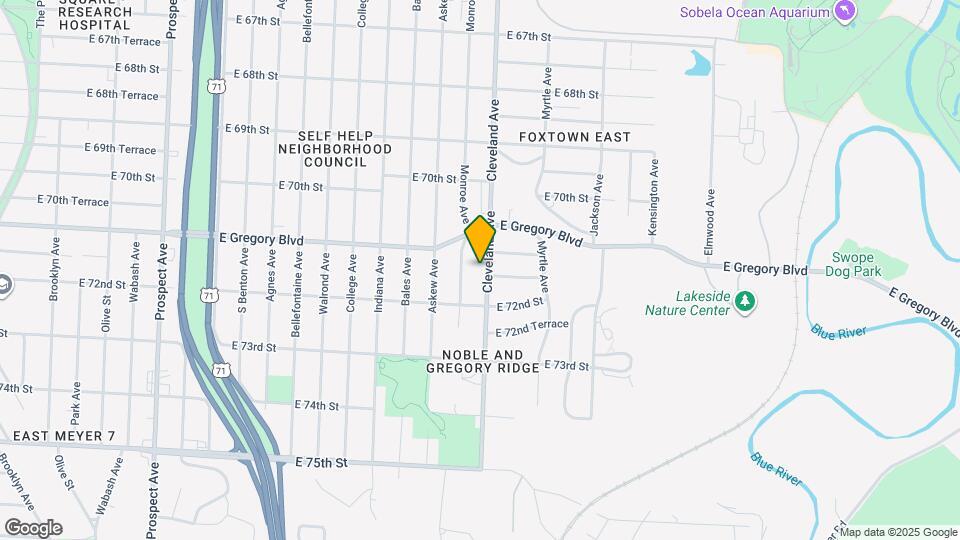 7120 Cleveland Ave Map and Location Details