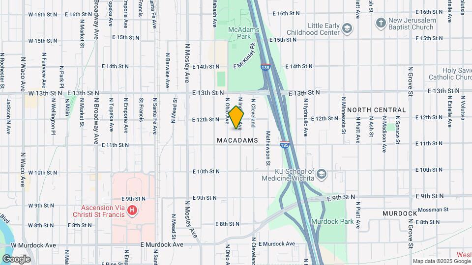 1235 N Indiana Ave Map and Location Details