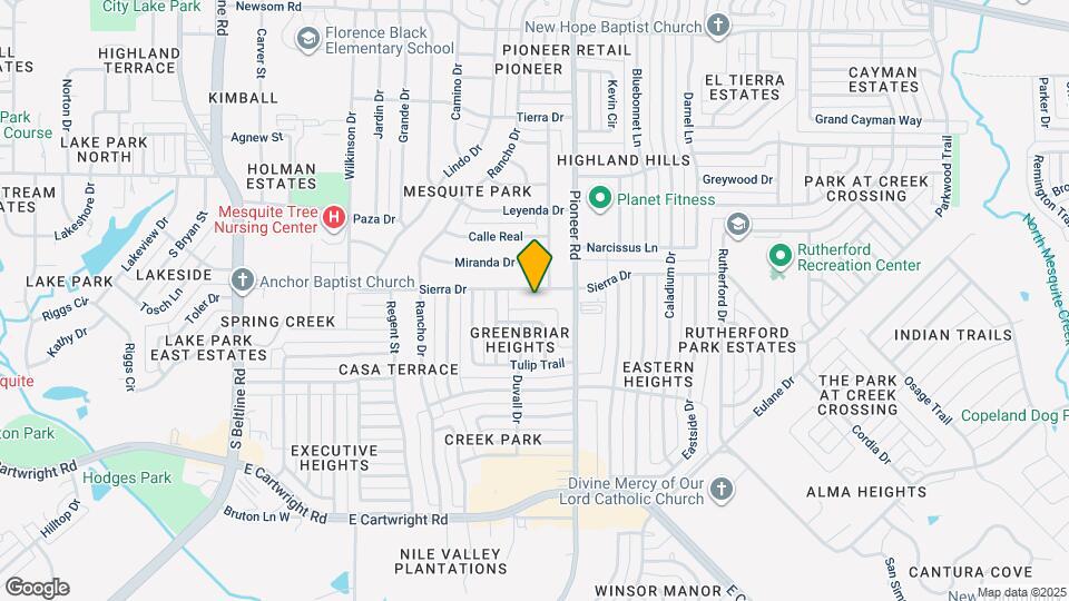 1014 Sierra Dr Map and Location Details
