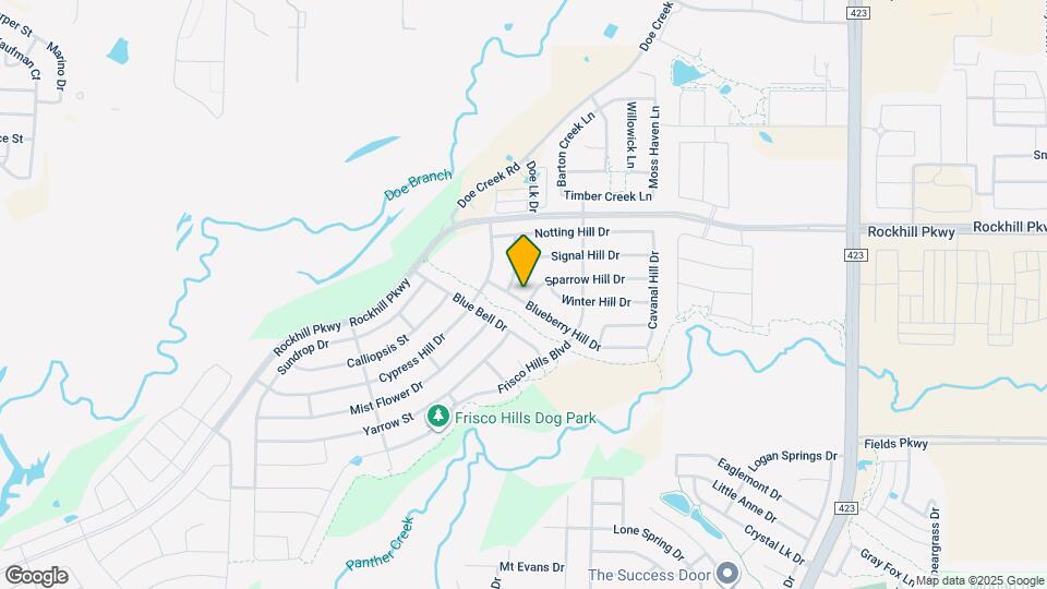 13901 Sparrow Hill Dr Mapa y Detalles de la Ubicación