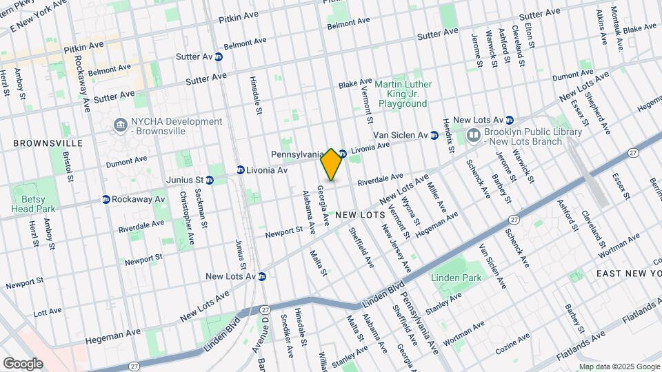 575 Riverdale Ave Map and Location Details