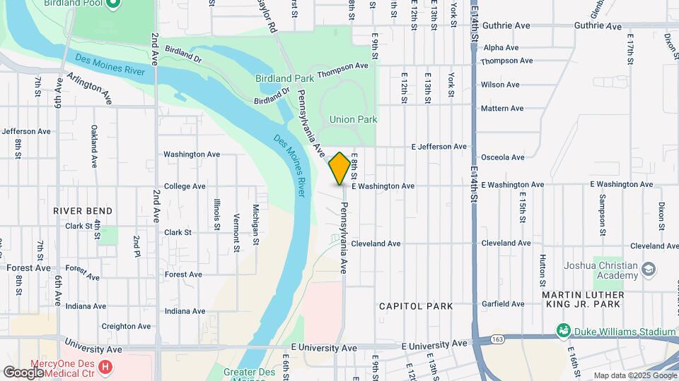 1540 Pennsylvania Ave Map and Location Details