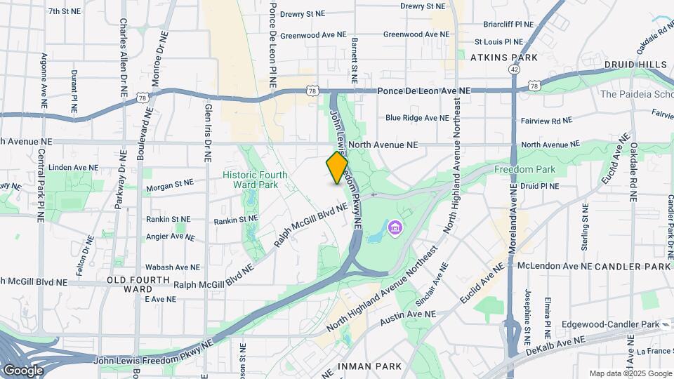 540 Woodall Ave NE Map and Location Details
