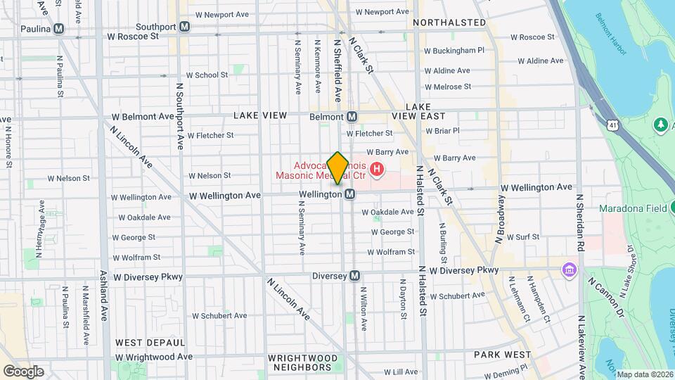 3000 N Sheffield Ave, Unit 2N Map and Location Details