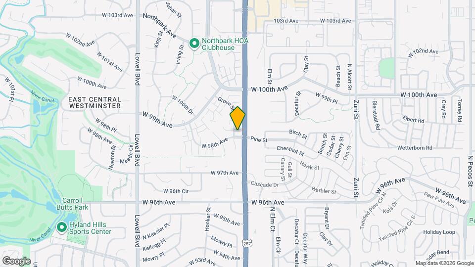 9804 Grove St Map and Location Details