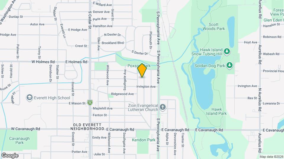 3534 Homewood Ave Map and Location Details