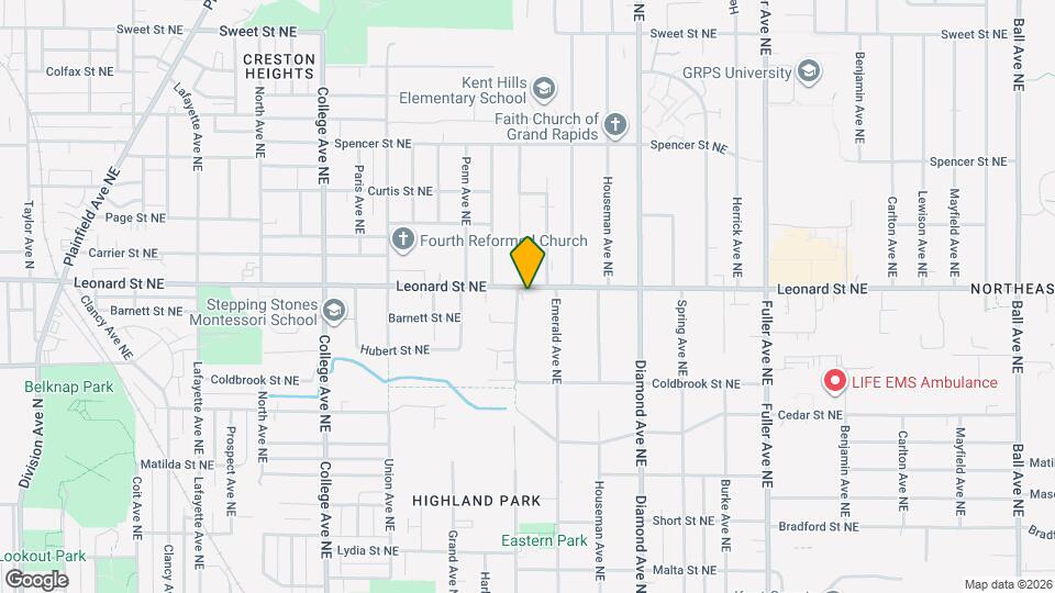 810 Leonard St NE, Unit 2 Mapa y Detalles de la Ubicación