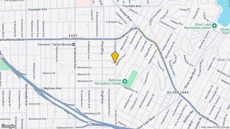 873 N Hoover St, Unit 873 1-2 Mapa y Detalles de la Ubicación