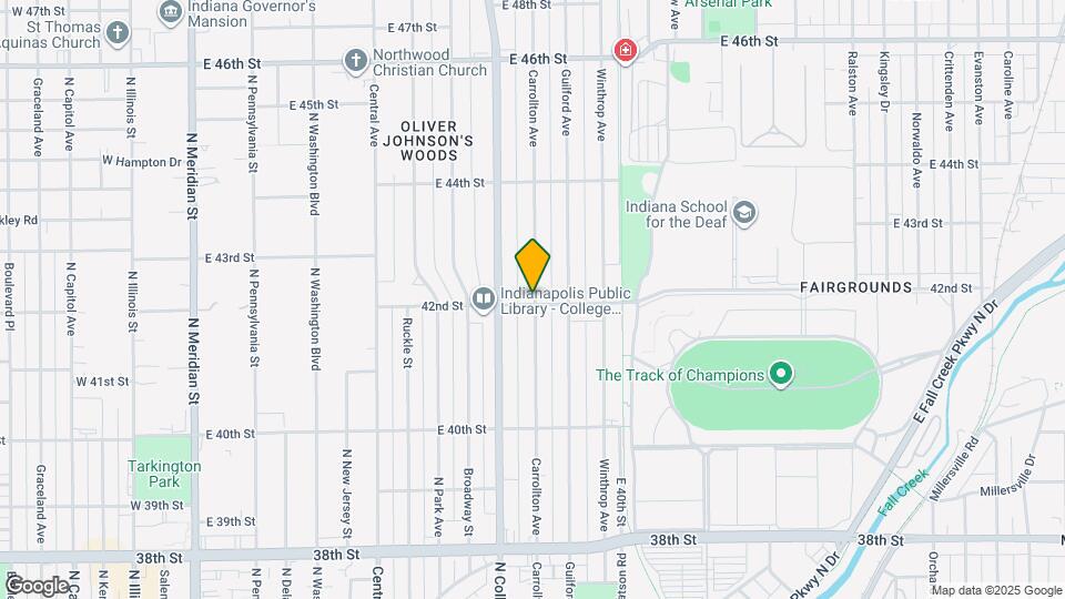 4202 Carrollton Ave Map and Location Details