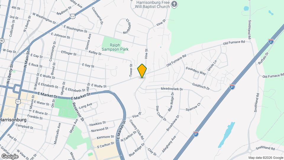 790 Vine St Mapa y Detalles de la Ubicación