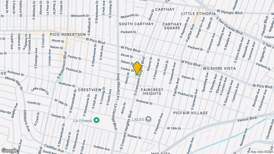1519 S Crescent Heights Blvd Map and Location Details