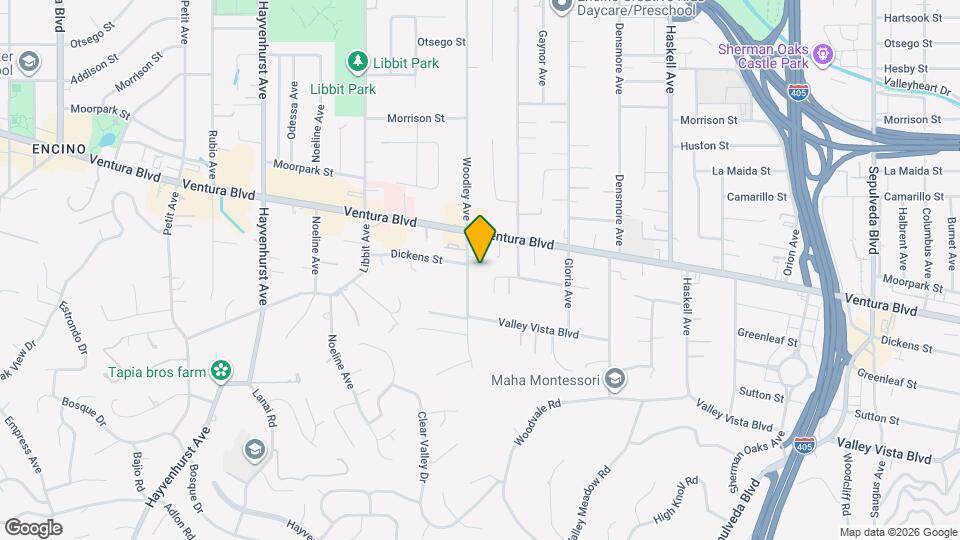 4604 Woodley Ave, Unit ADU in Encino, CA Map and Location Details