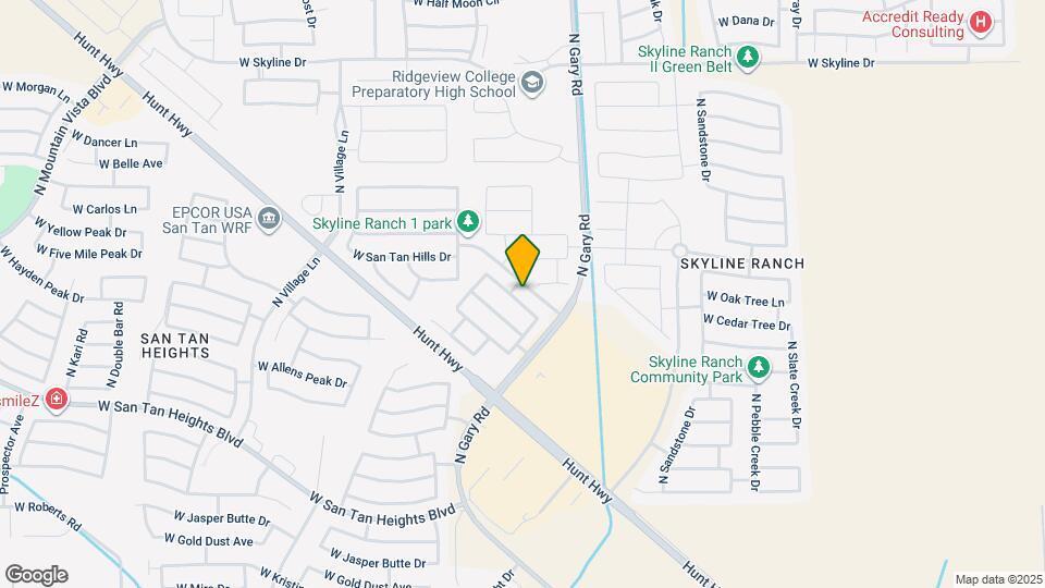 1786 W Desert Canyon Dr Map and Location Details