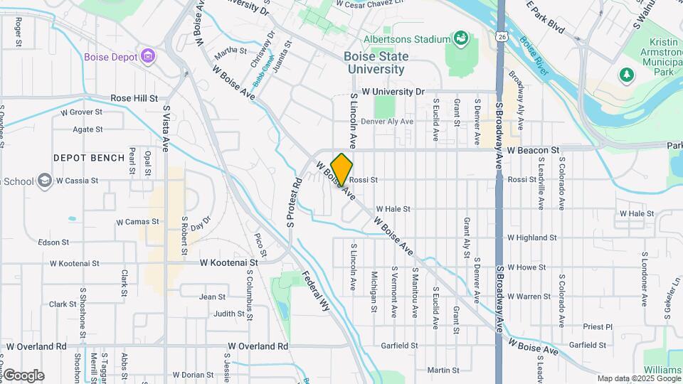 1713 W Boise Ave Map and Location Details