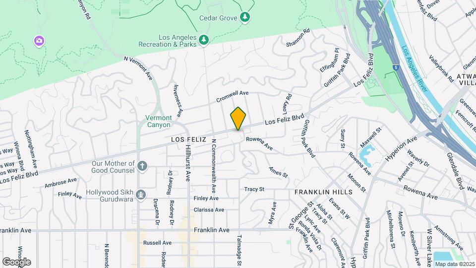 4204 Los Feliz Blvd Map and Location Details