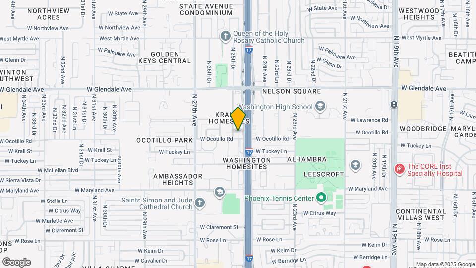 2512 W Ocotillo Rd Map and Location Details