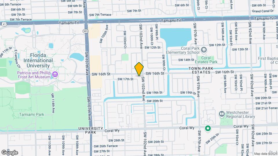 1705 SW 102nd Ct Map and Location Details
