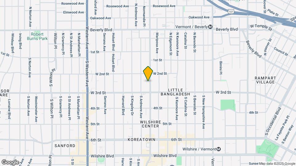 235 S Normandie Ave Mapa y Detalles de la Ubicación