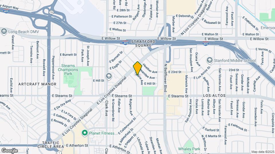 2309 Tulane Ave Map and Location Details