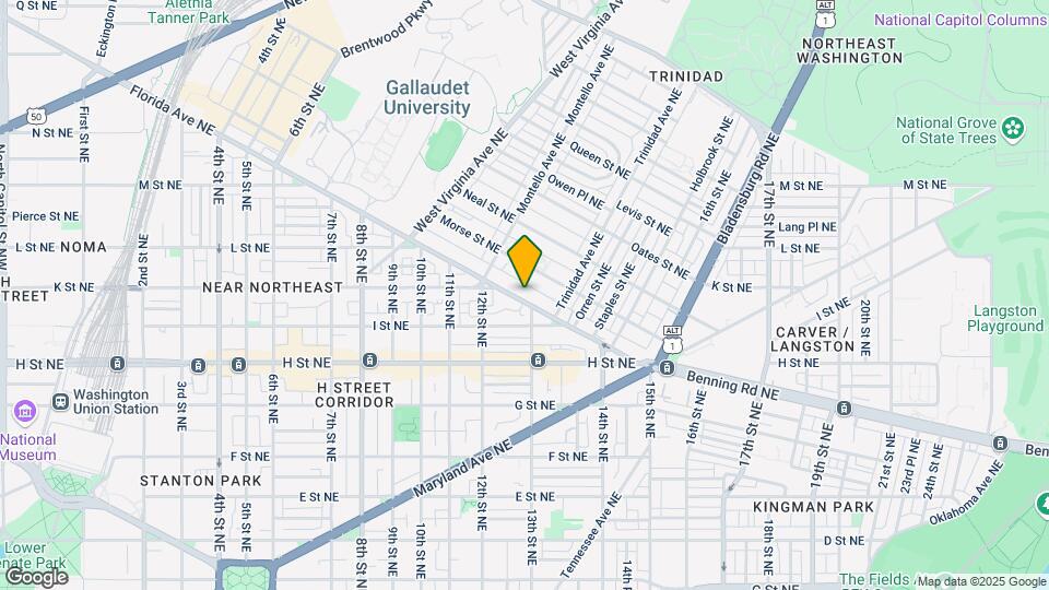 1254 Florida Ave NE Map and Location Details