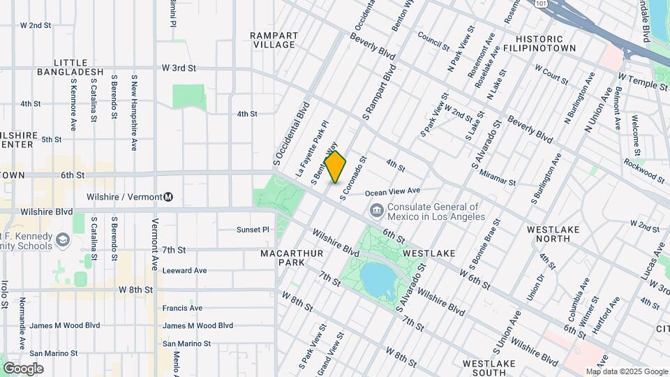 528 S Rampart Blvd Map and Location Details
